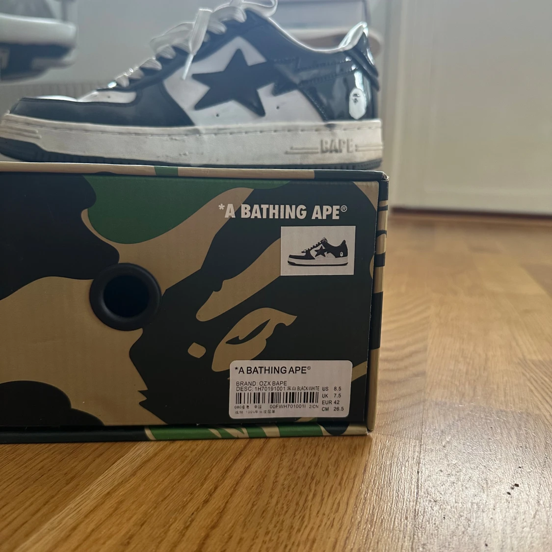 BAPE STA sneakers svart/vit - 1