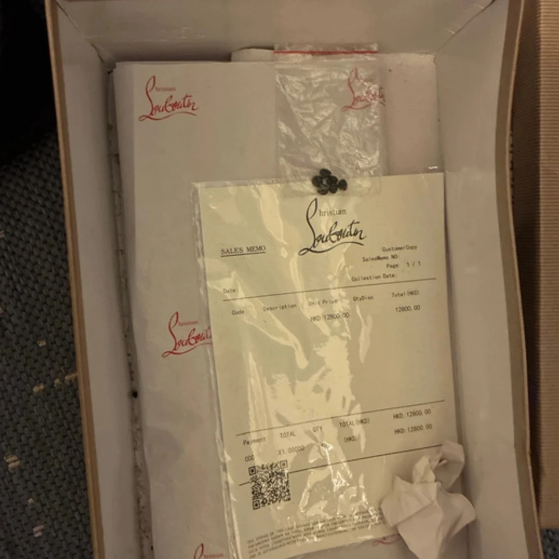 Christian Louboutin svarta sneakers med nitar - 4