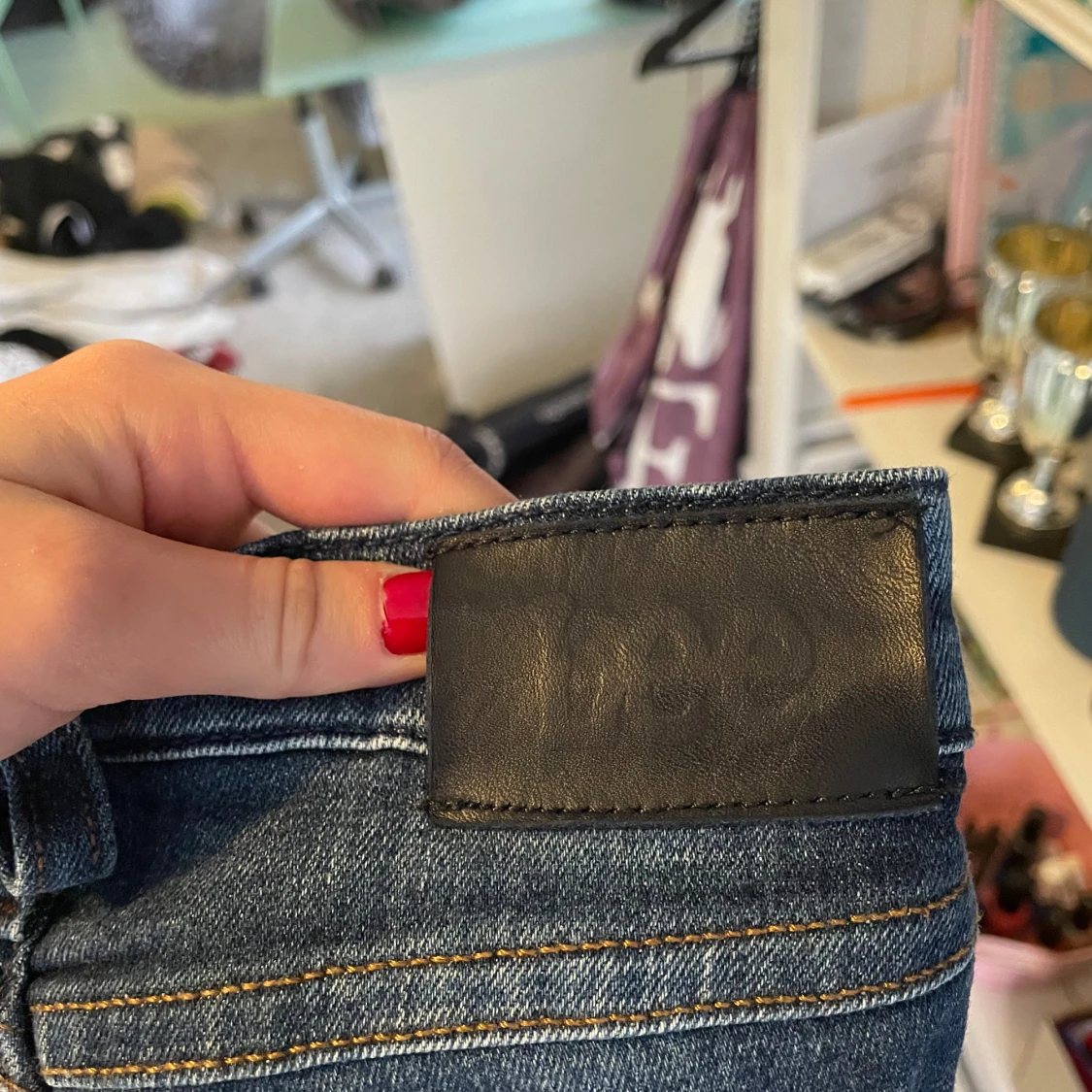 Mörkblå jeans från Lee - 2