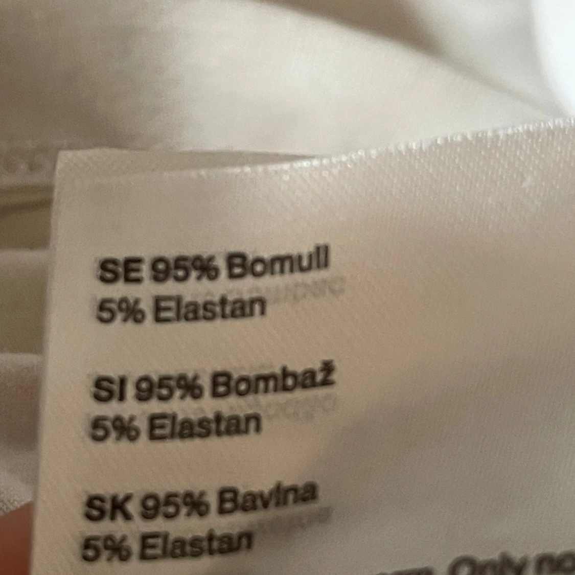 Weekday vit långärmad topp square neck strl M - 4