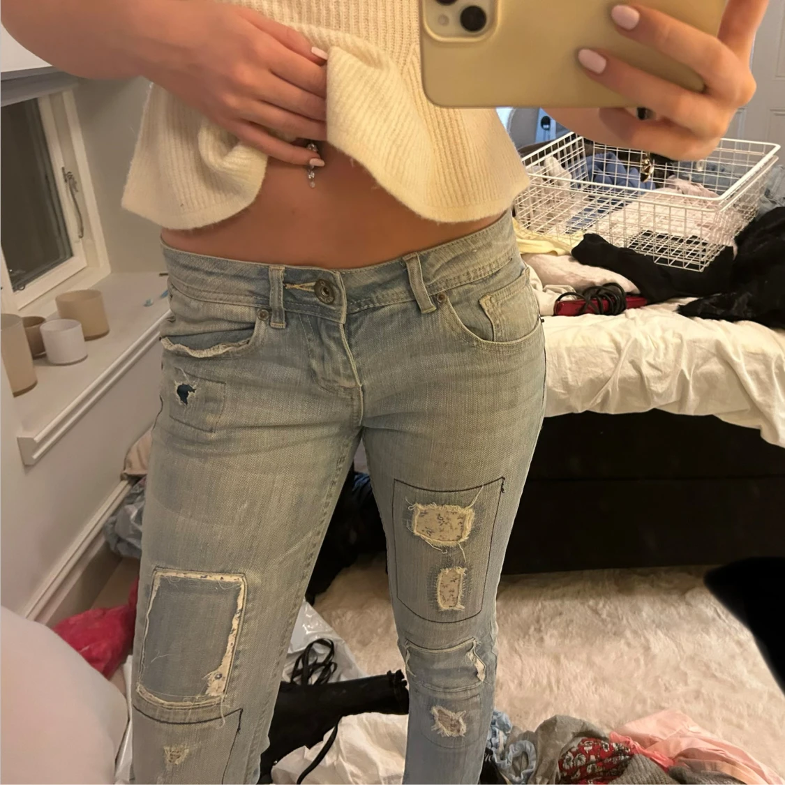 Lågmidjade jeans