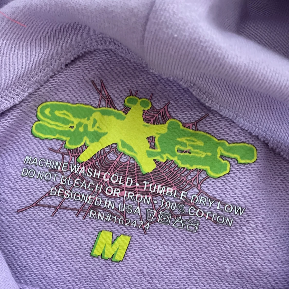 Lila hoodie från Spider med tryck - 2