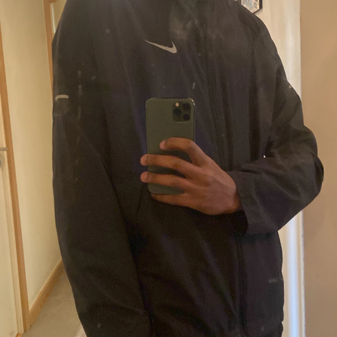 Svart Nike Miller vindjacka med huva - 4