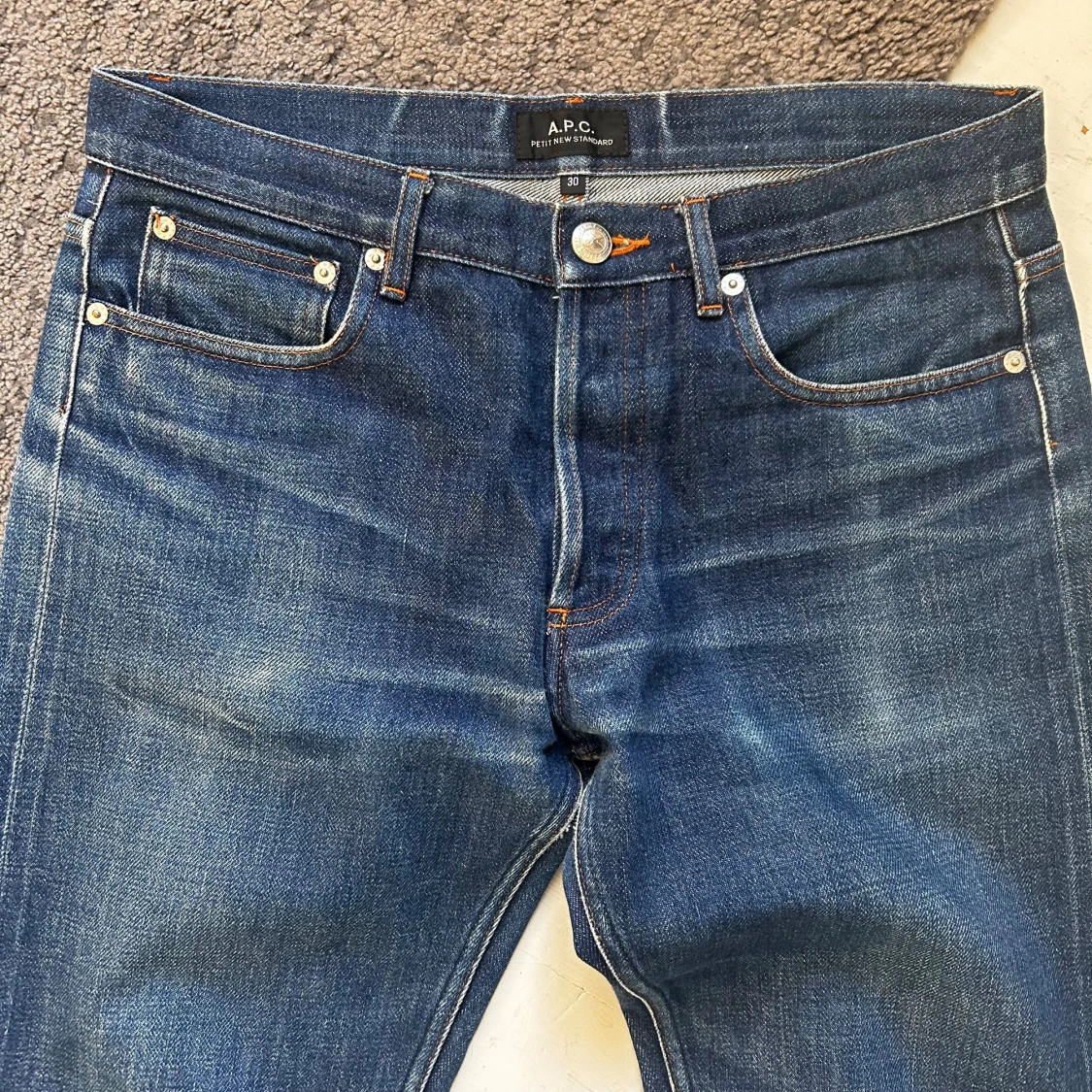 Mörkblåa APC Petit New Standard Jeans - 2