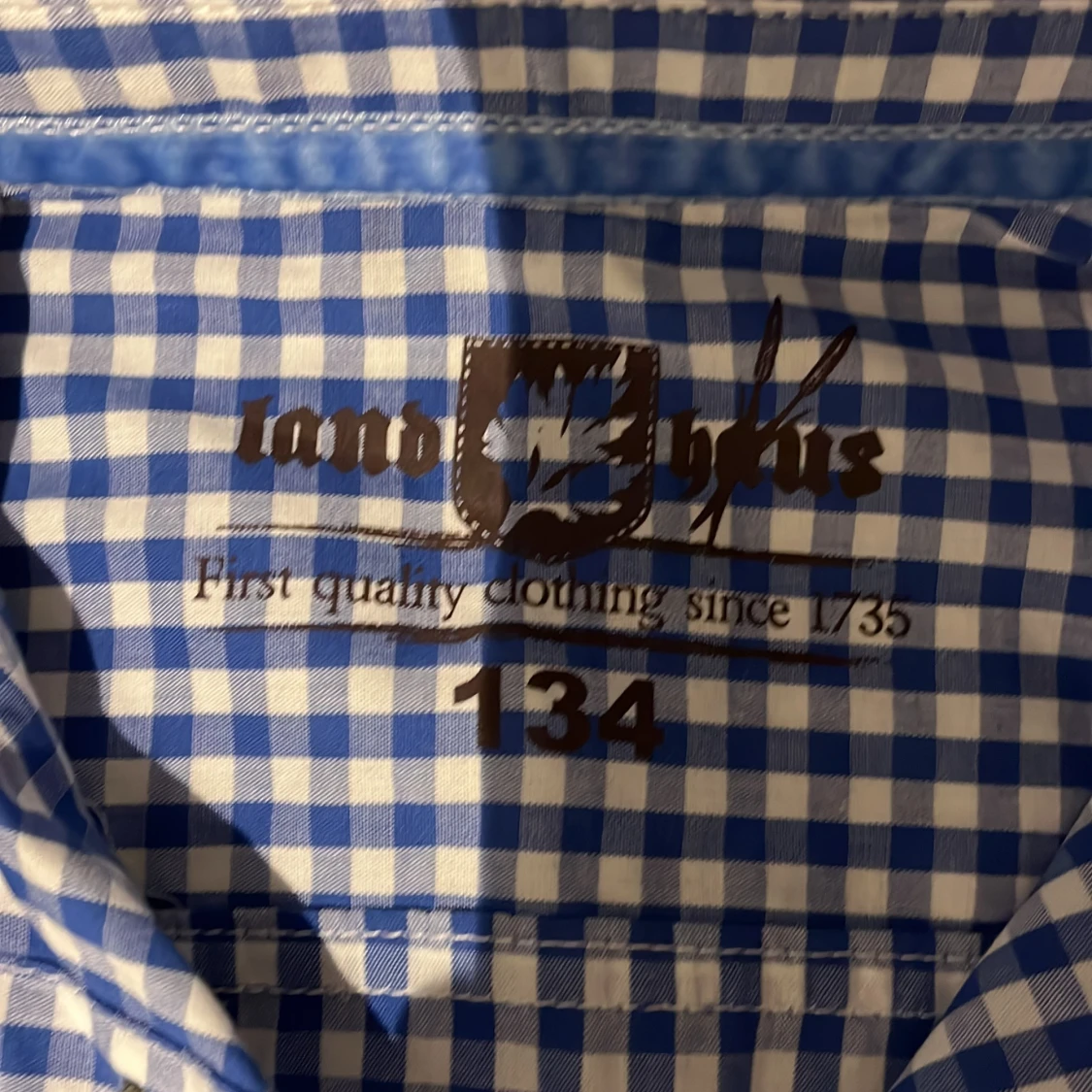 Blårutig skjorta från Landhaus - 1