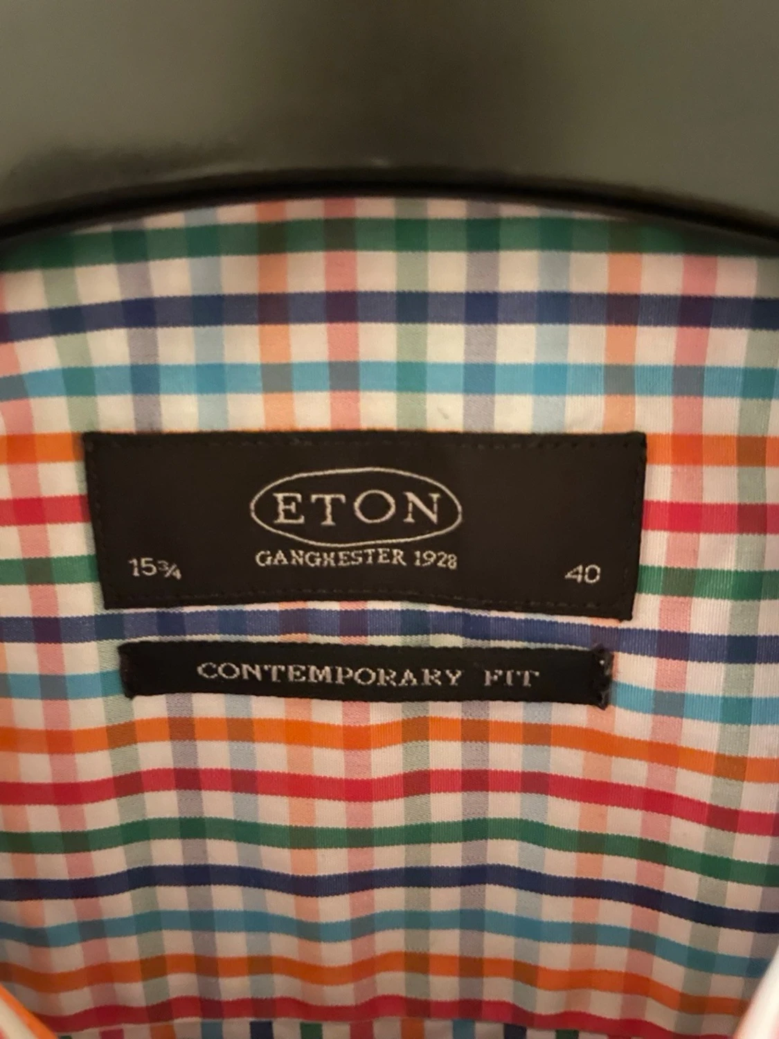 Rutig skjorta från Eton, färgglad - 3