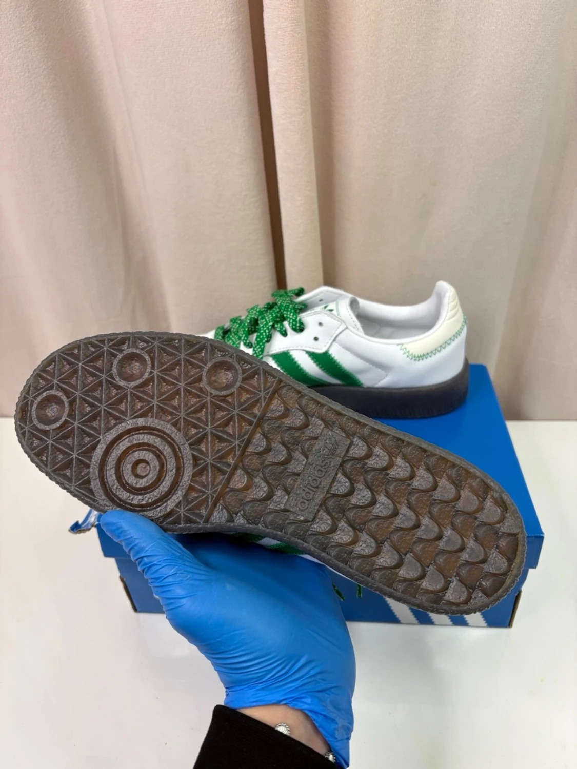 Adidas Samba sneakers vit/grön - 2