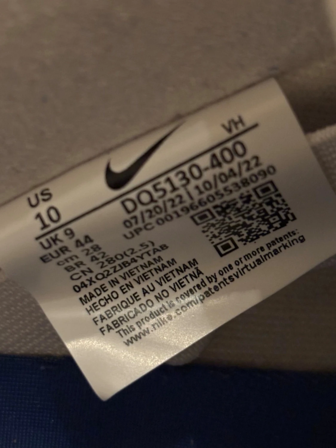 Nike SB Dunk Low blå/vit US10 - 2