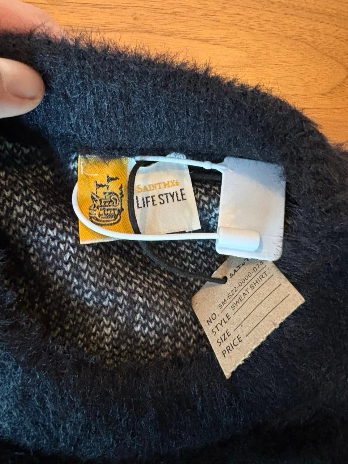 Svart stickad tröja Saintmex - 2