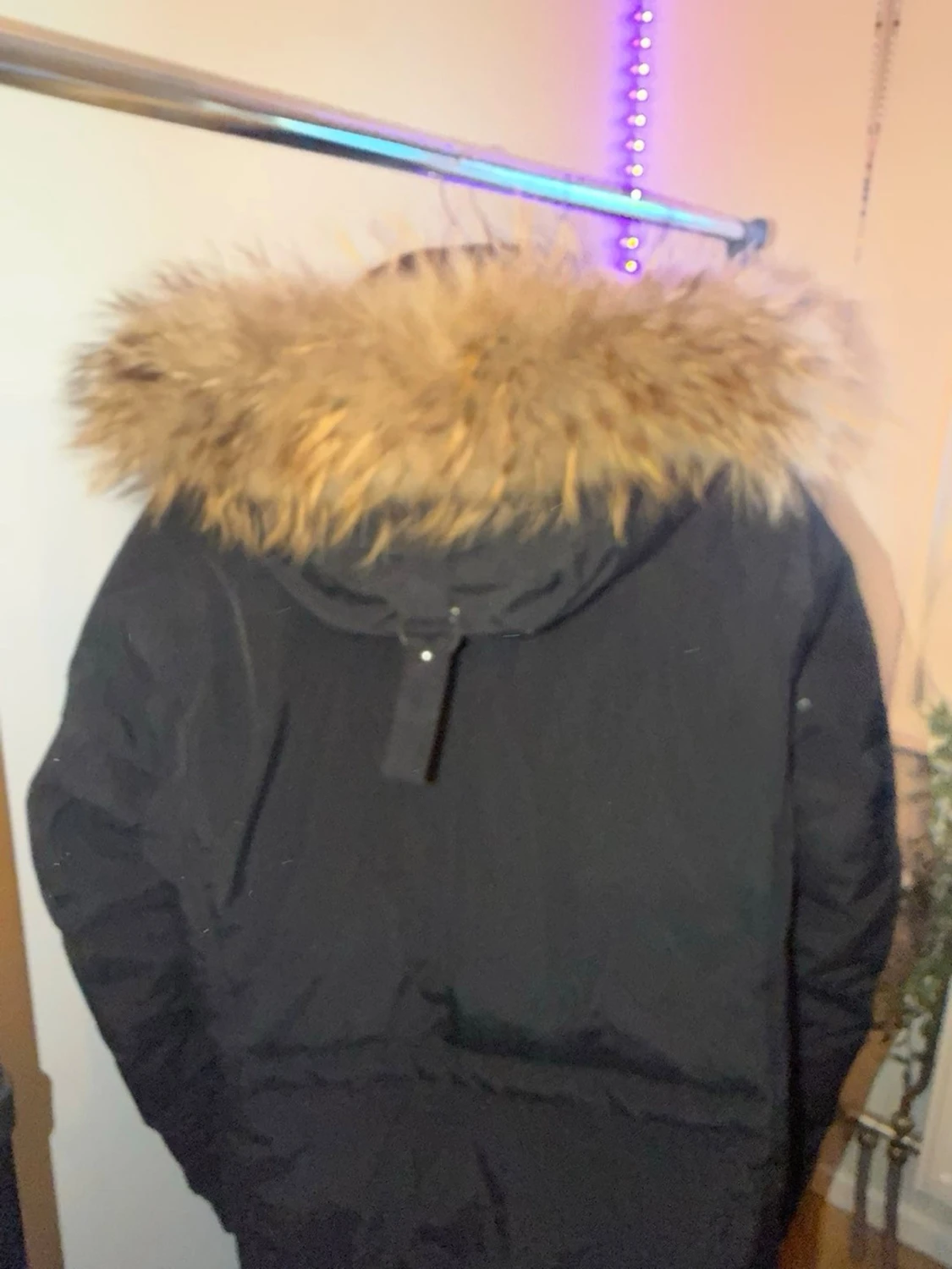 Svart parkajacka Rockandblue med päls - 2