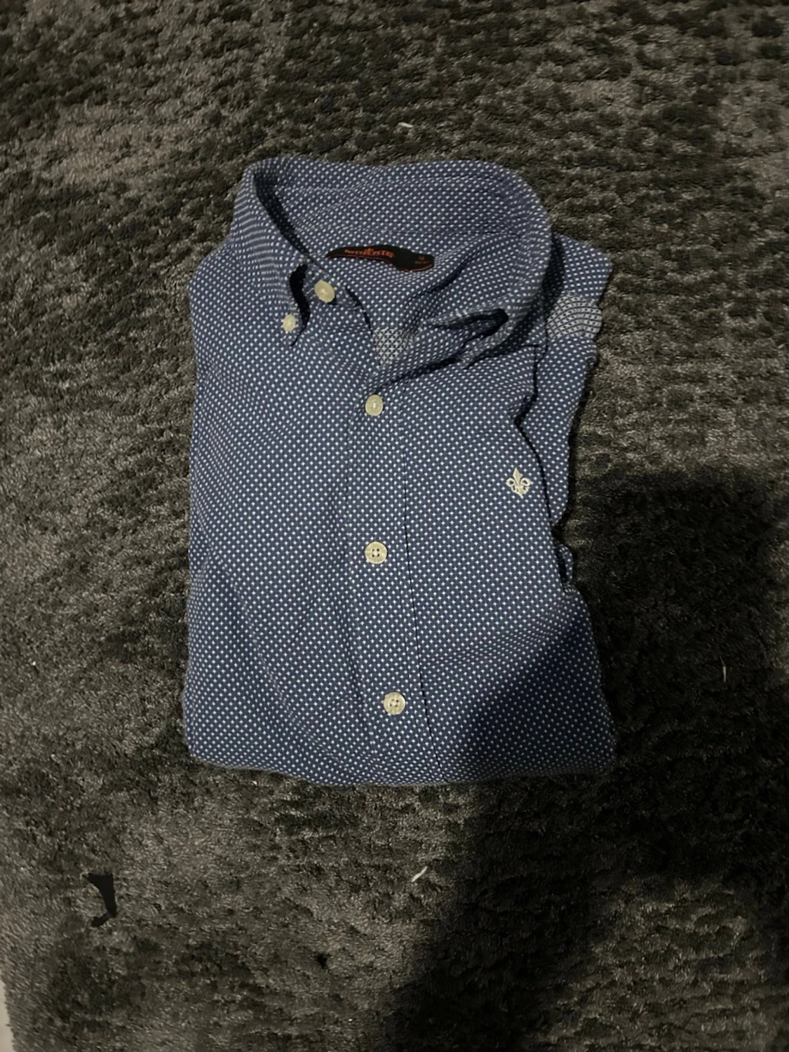 Blå mönstrad skjorta från Morris - 4