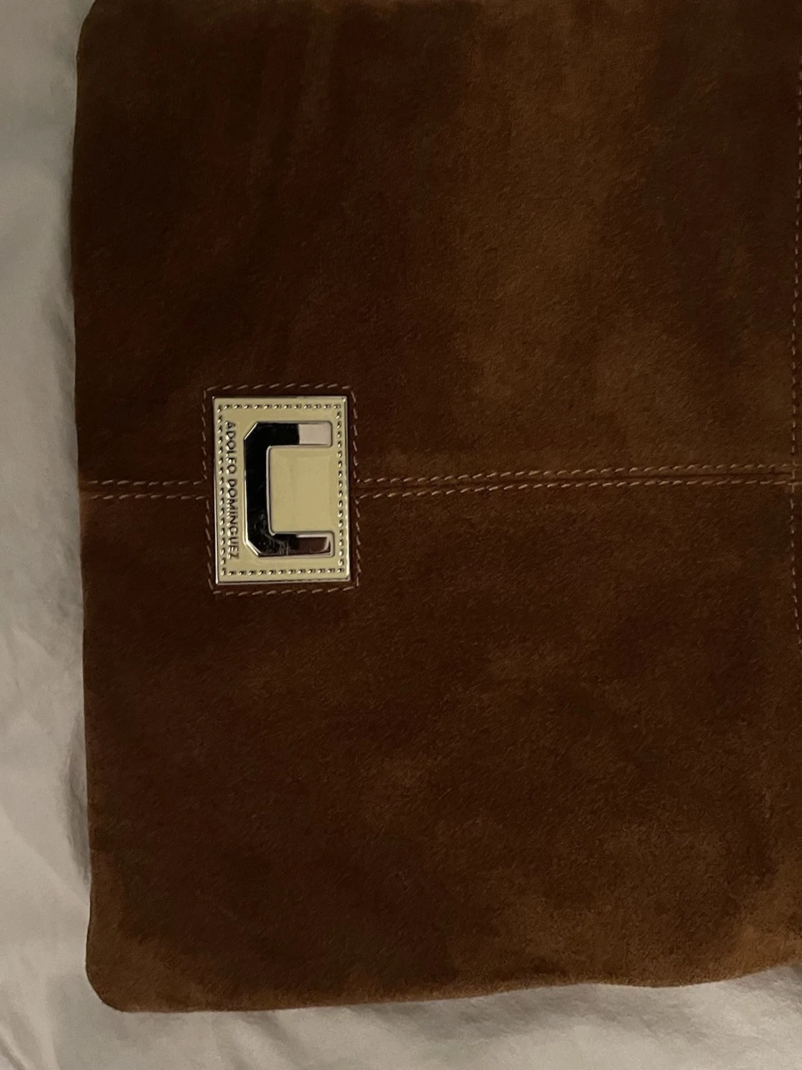 Brun mocka kuvertväska Adolfo Dominguez