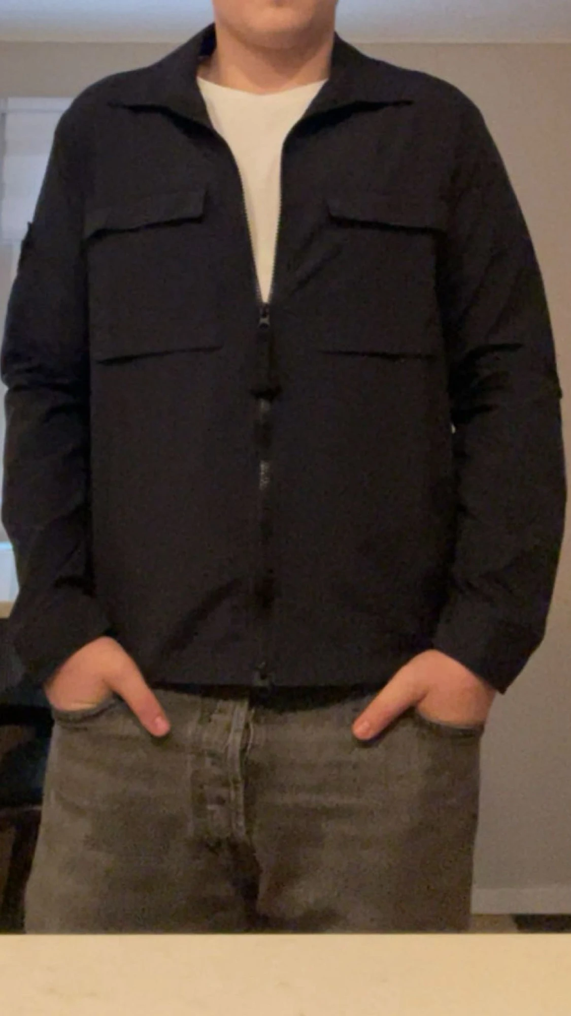 Mörkblå overshirt från Stone Island - 4