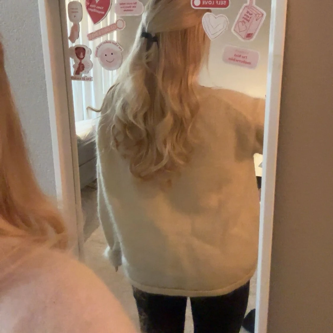 Ljusgul mohair tröja från hm! - 1