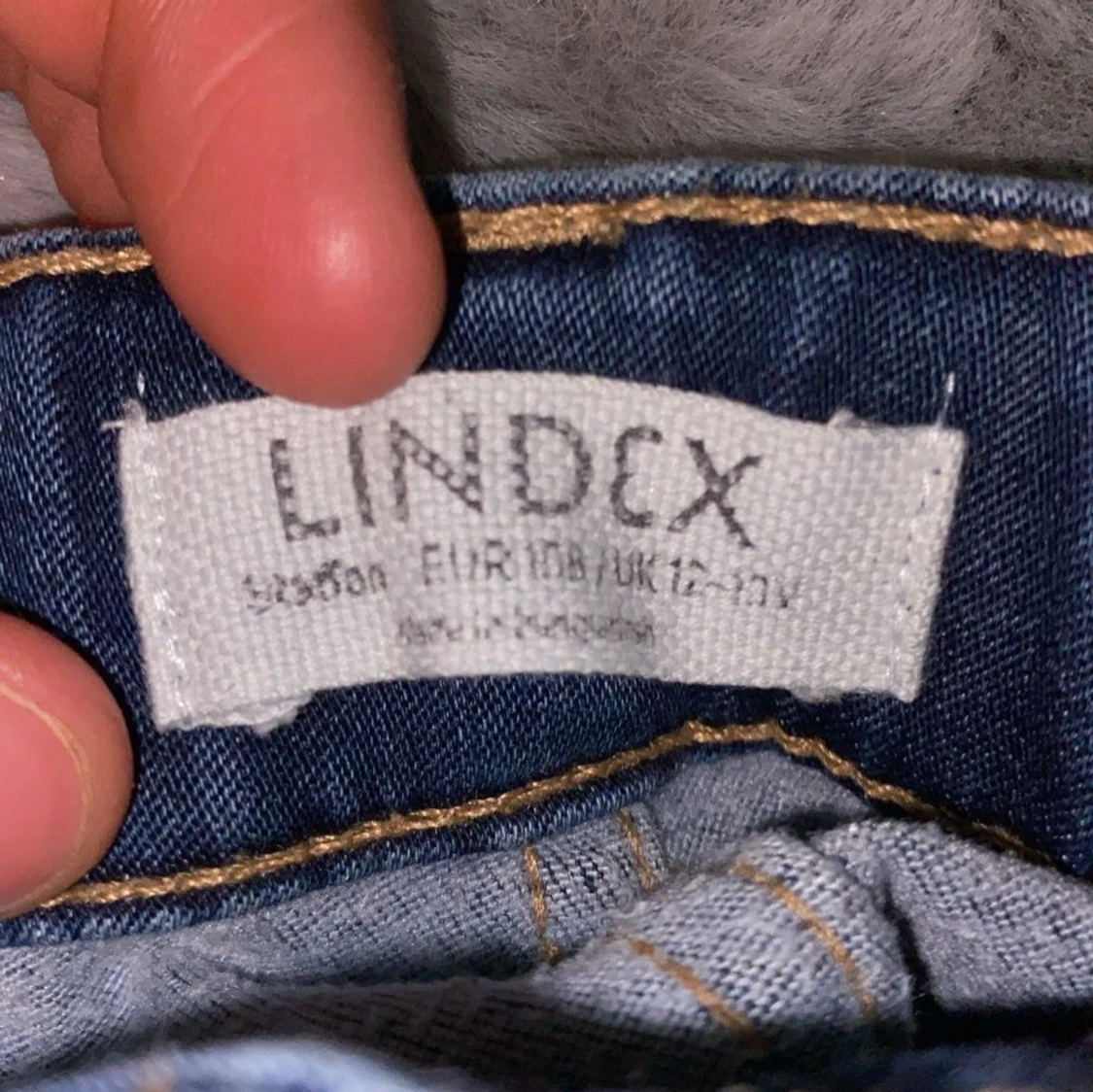 Blå jeansbyxor från Lindex - 2