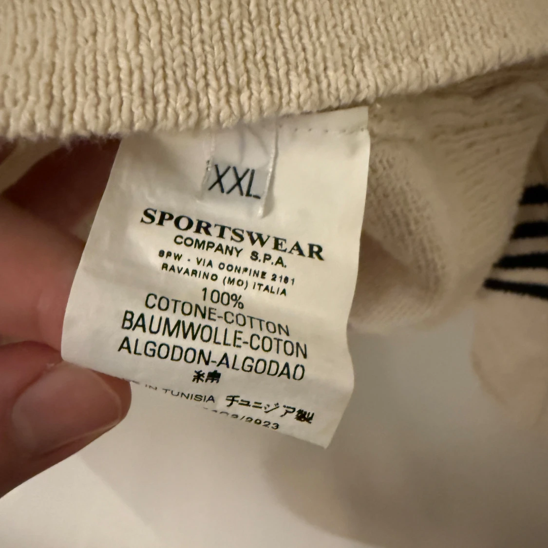 Beige stickad tröja Stone Island - 4