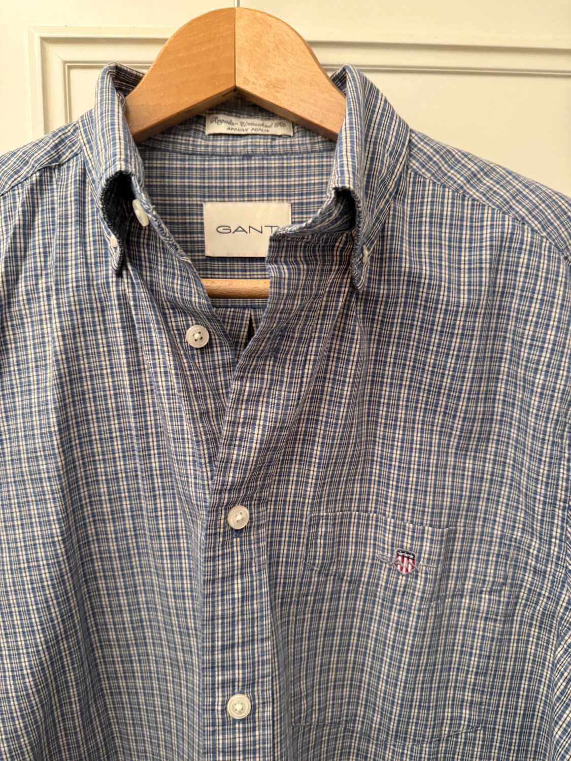 Blårutig skjorta från Gant - 2