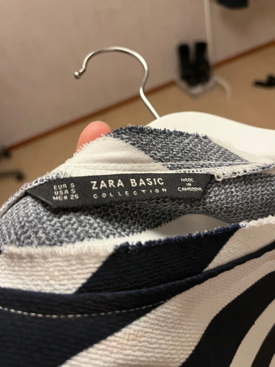 Randig långärmad tröja från Zara