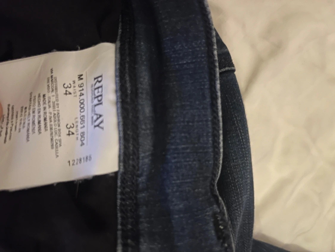 Replay Anbass jeans mörkblå strl 34 - 3