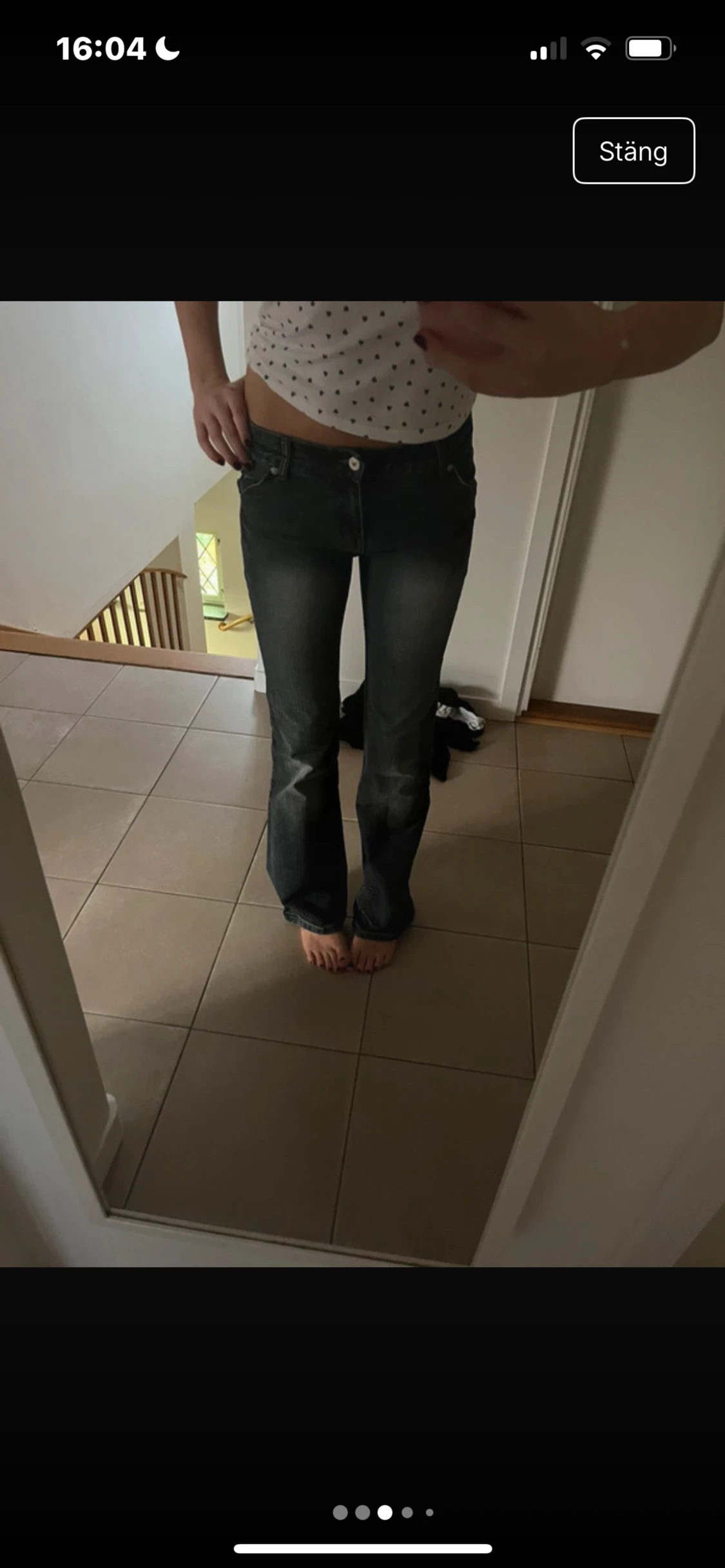 Blå bootcut jeans från Samba P - 2