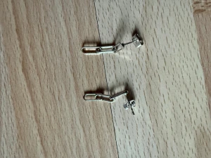 Silver örhängen  - Silver örhängen med kedjedetalj