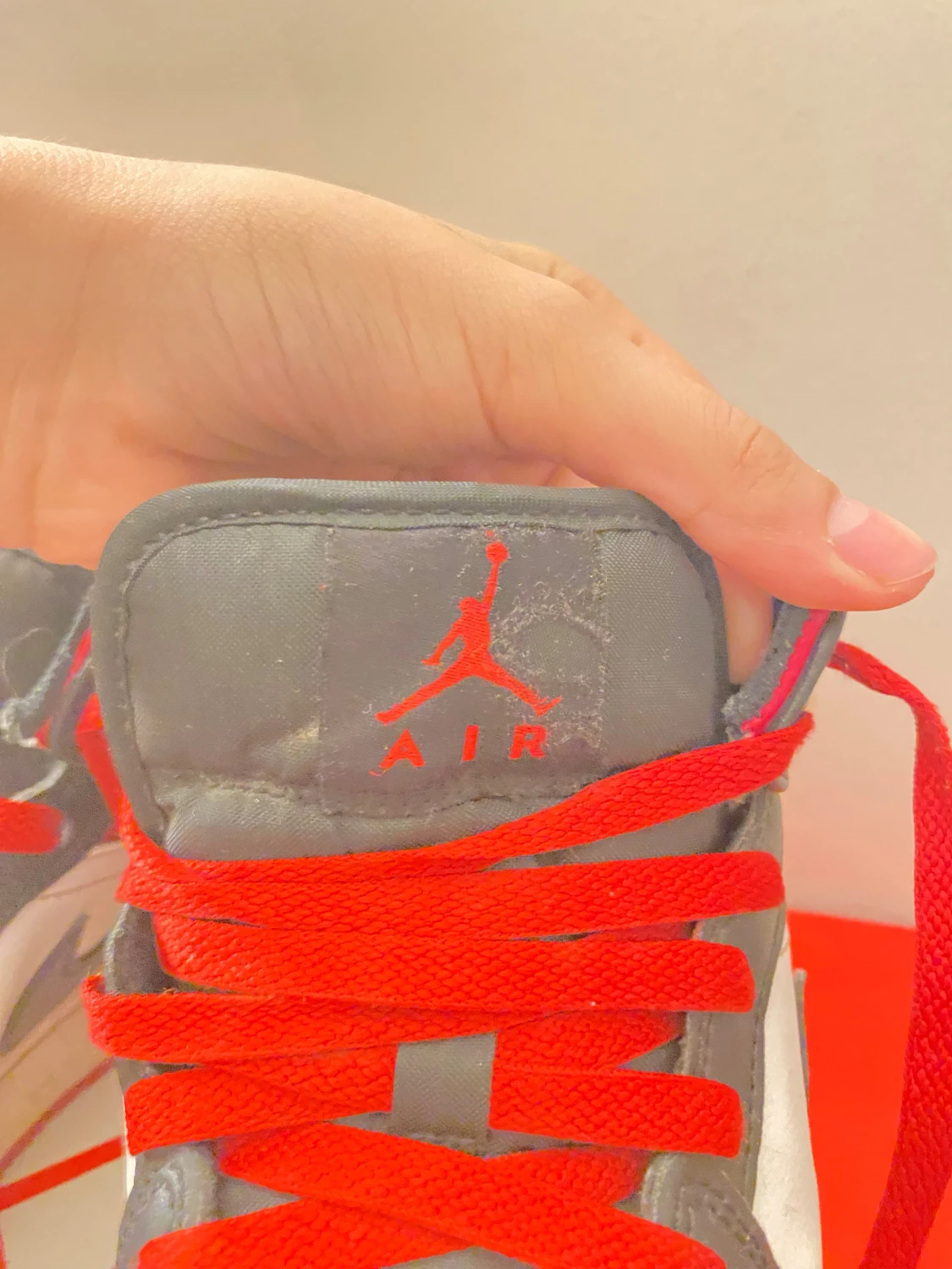 Nike Air Jordan 1 Mid svart/vit/röd - 3