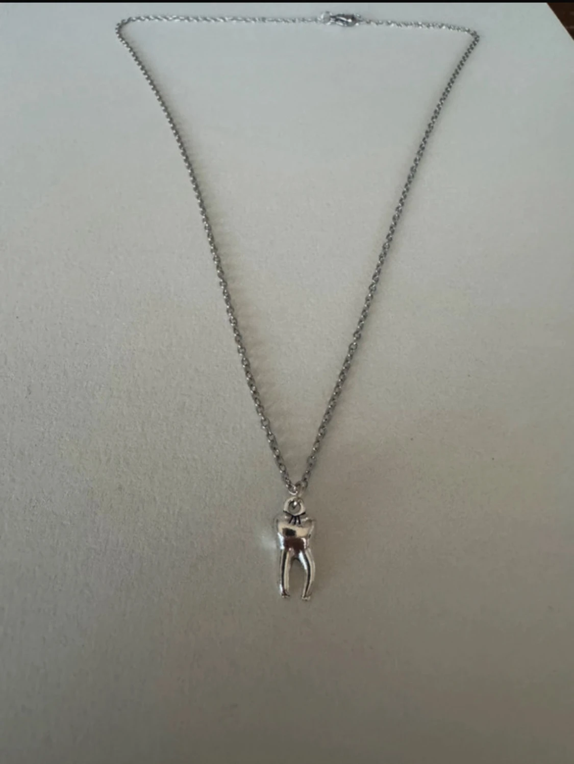 Silverhalsband tand - 3