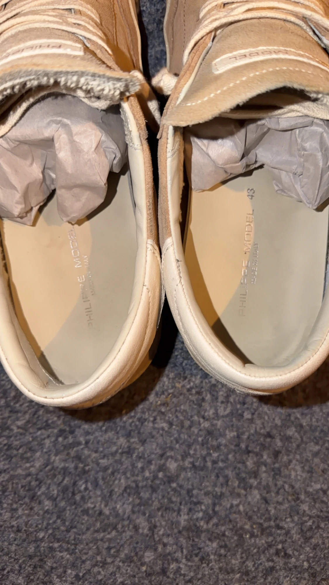 Beige Philippe Model sneakers mocka - 4