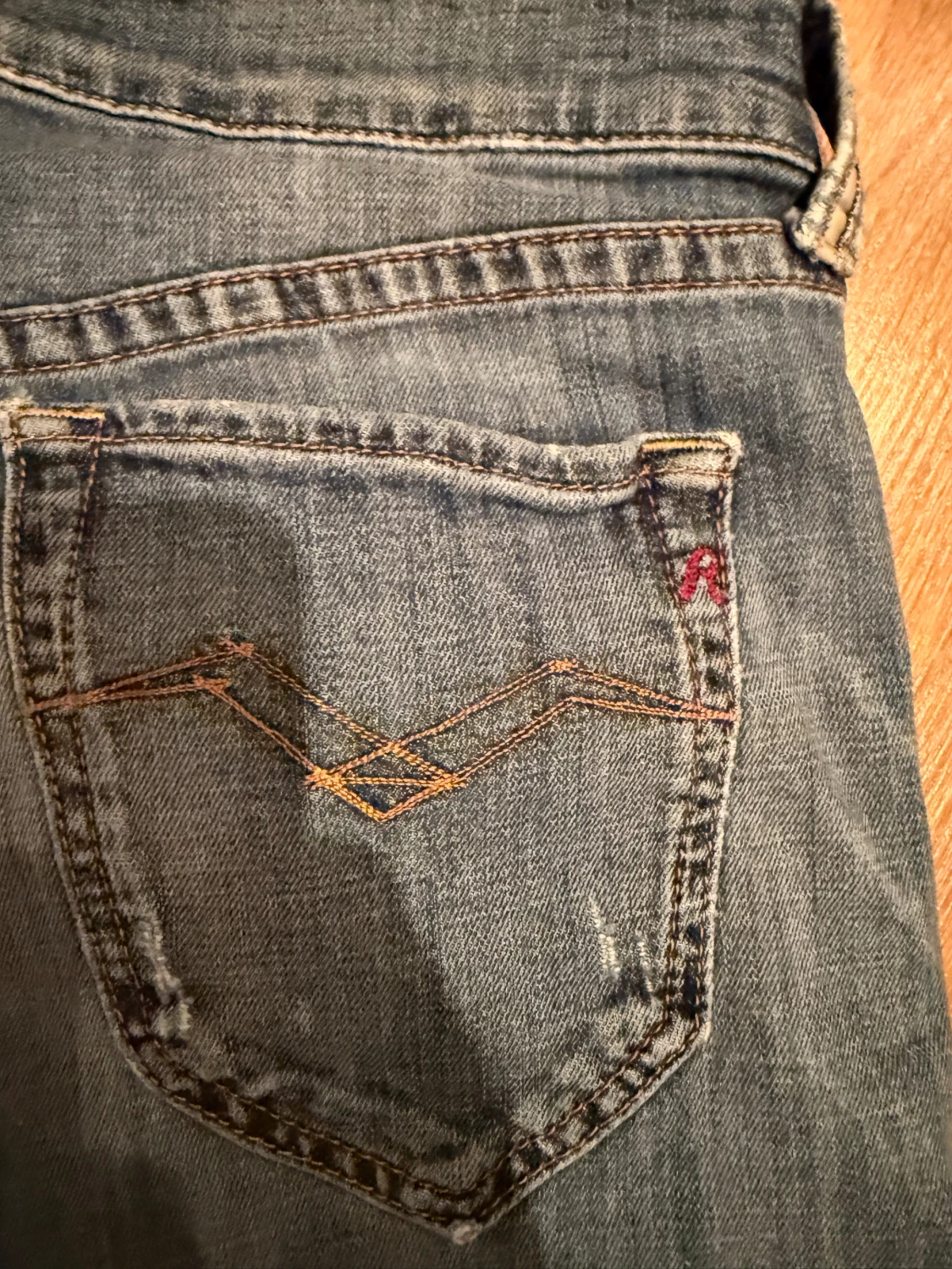 Replay jeans blå straight fit, stl 28 - 2