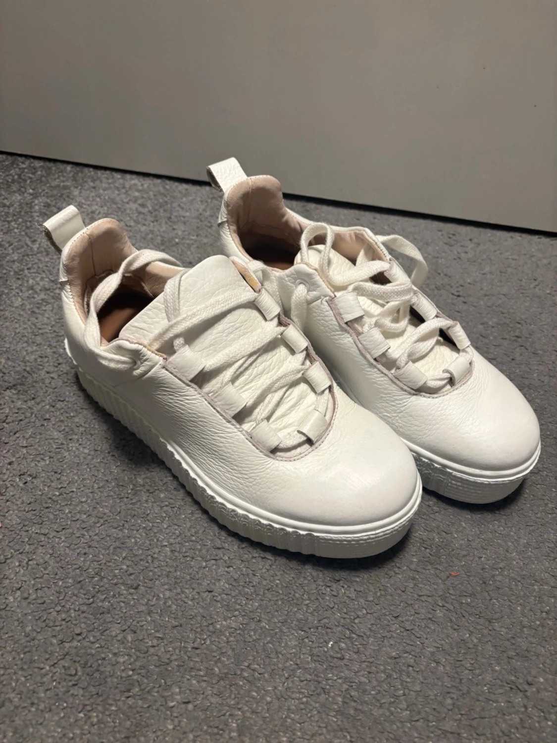 Samsøe Samsøe sneakers skinn 