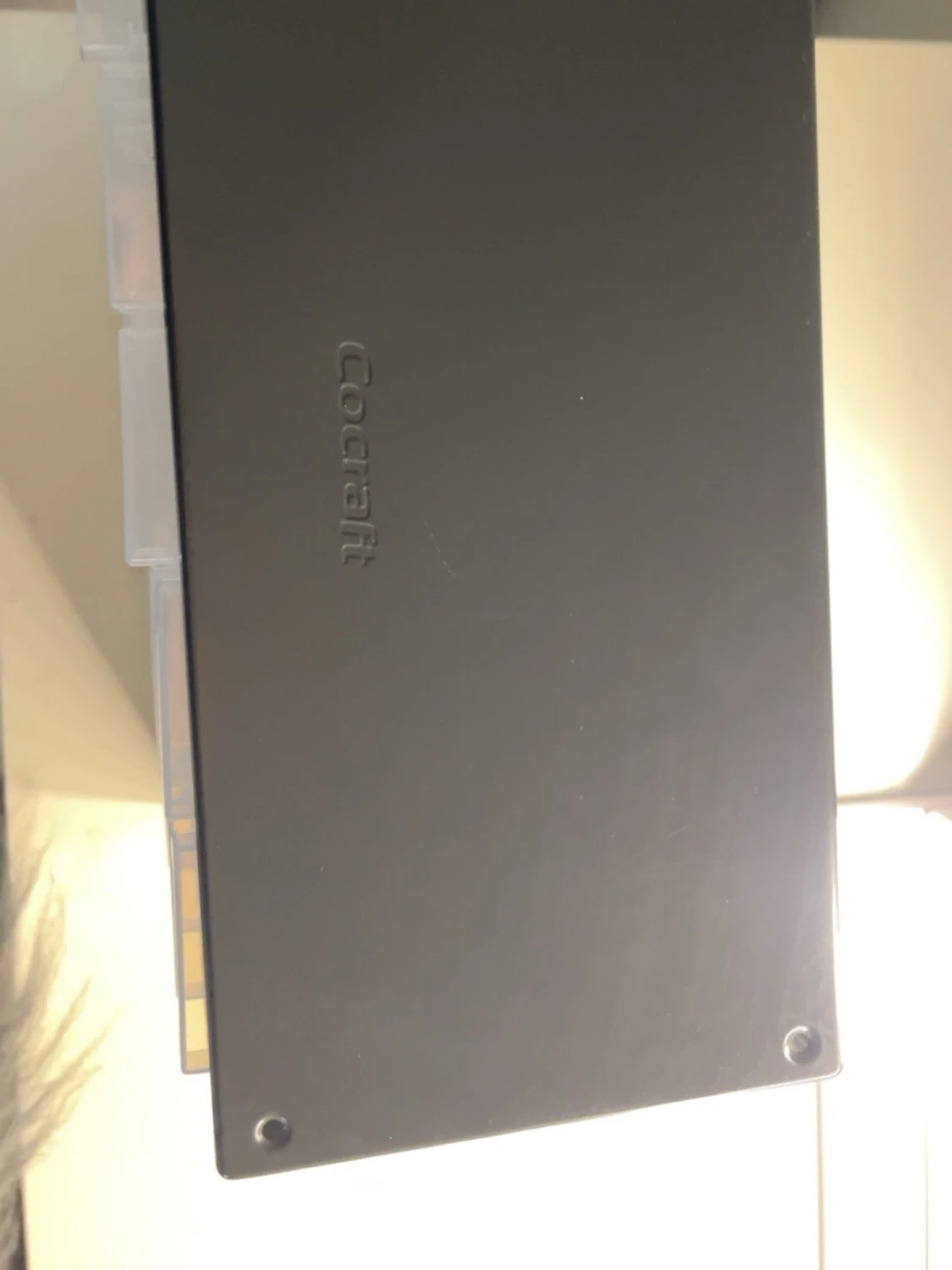 Förvaringslåda med genomskinliga plastfack - 1