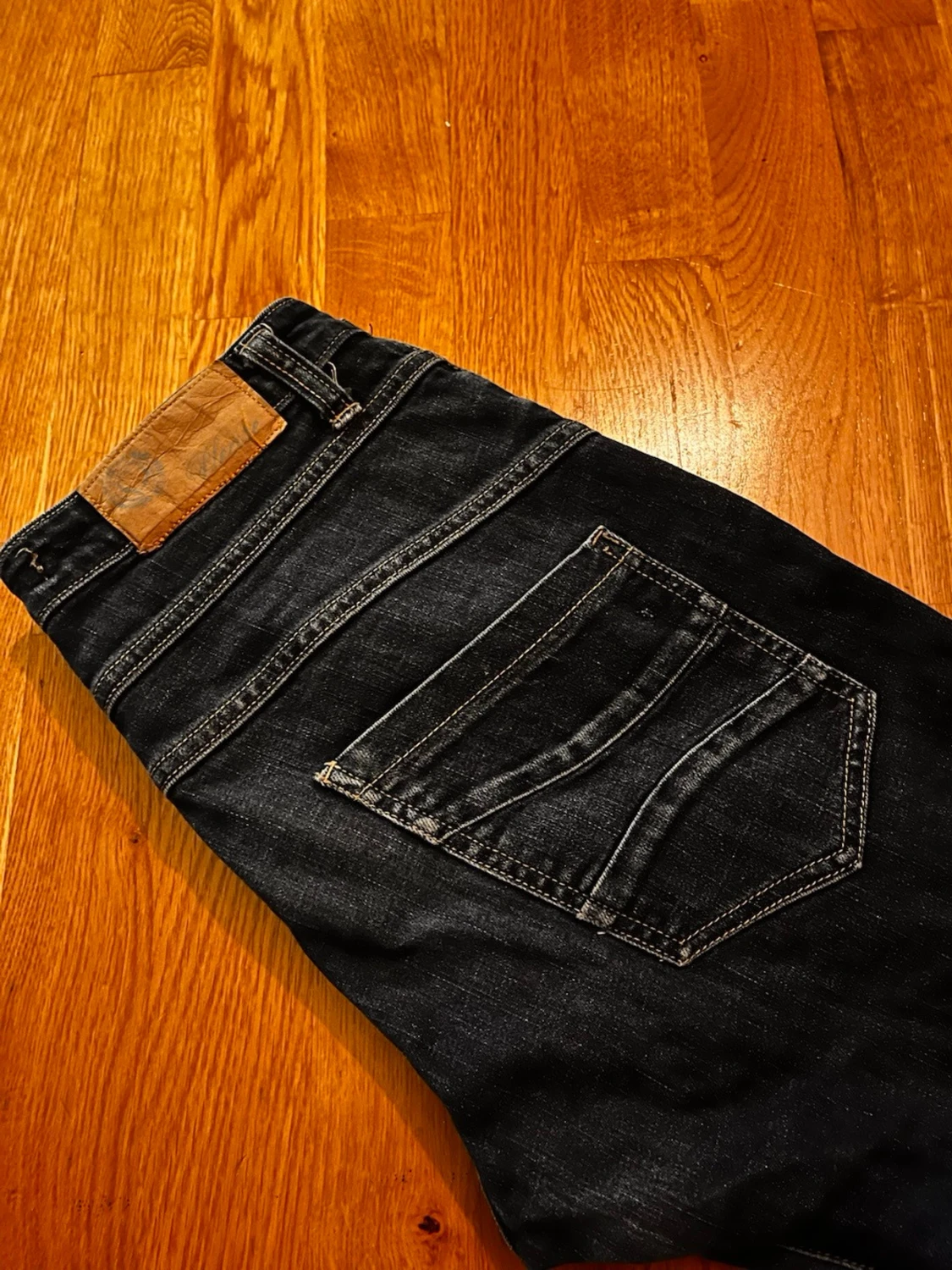 Mörkblå skinny jeans X-Small - 2