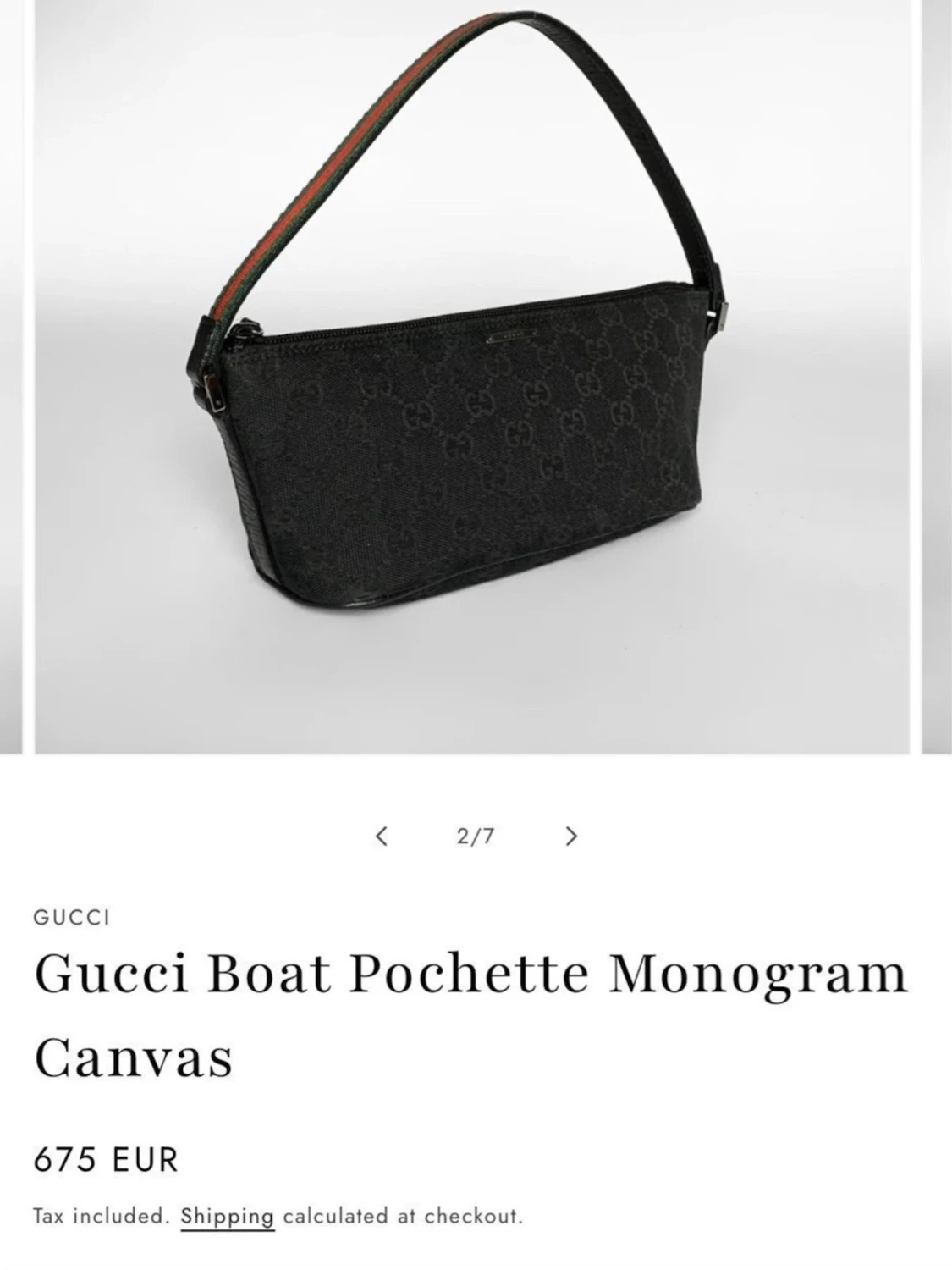 Äkta vintage Gucci boat väska - 4