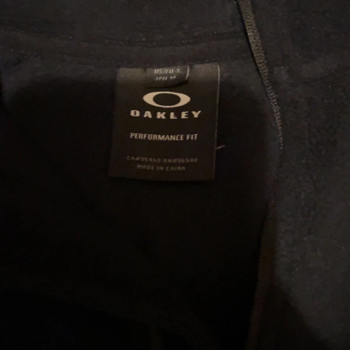 Svart Oakley fleece half zip tröja - 2