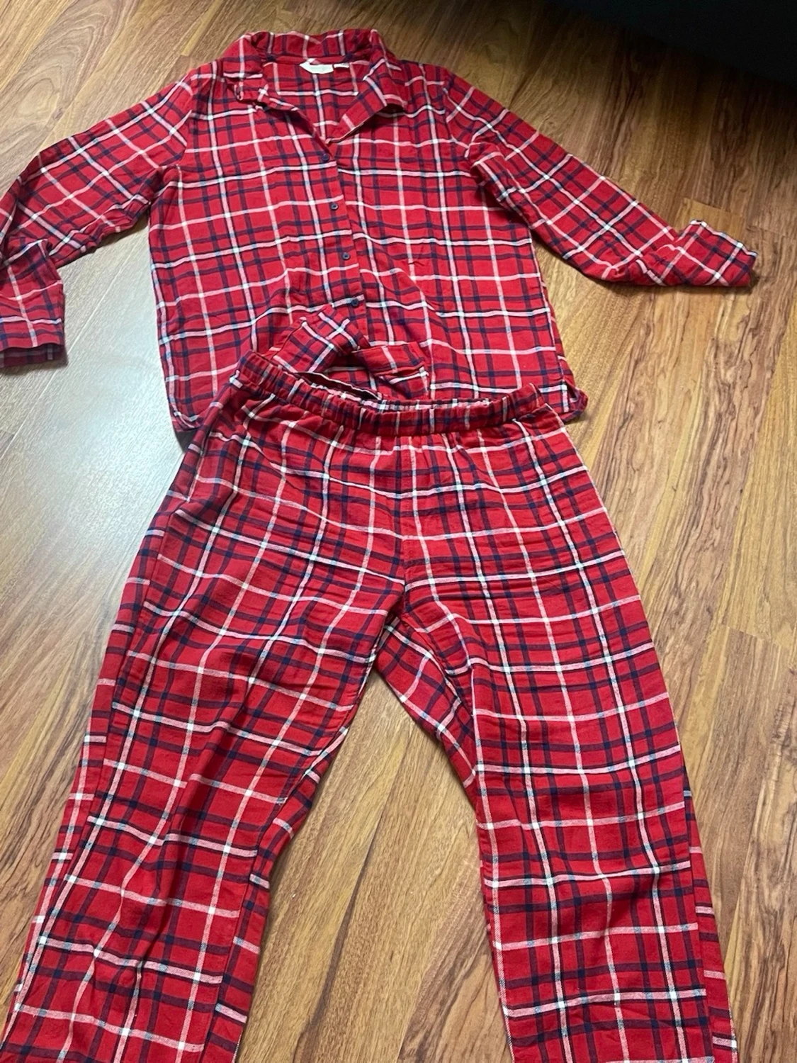 Rutig röd pyjamas från esmara - 2