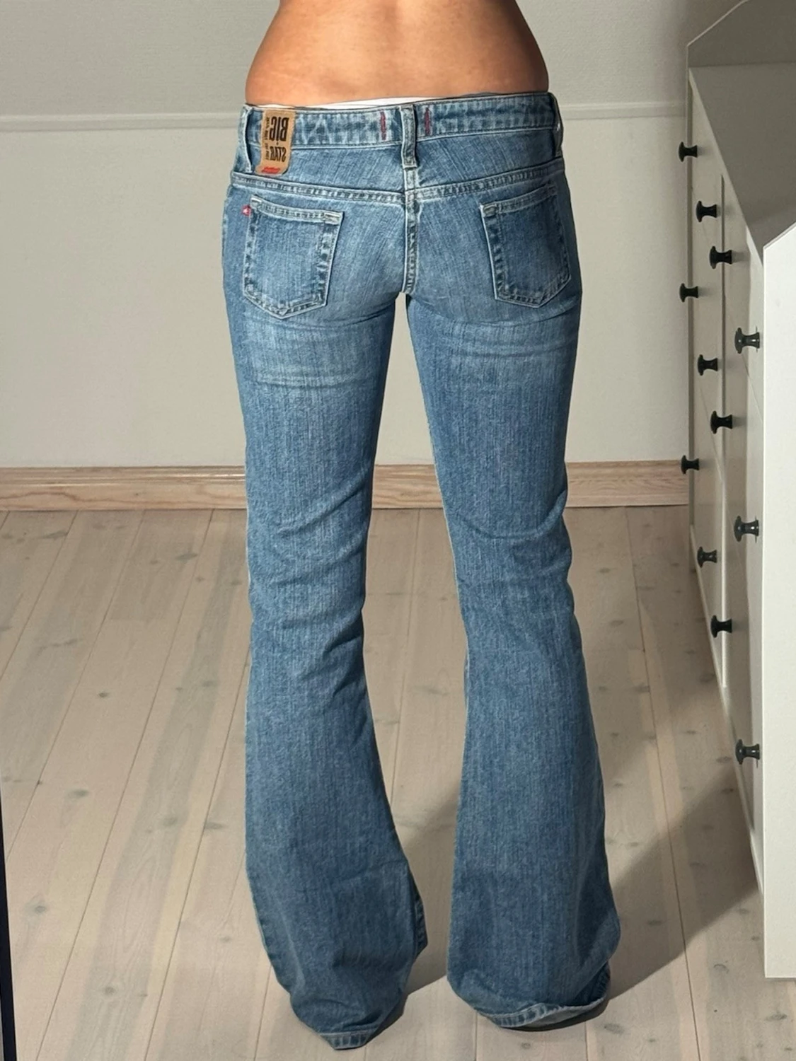 Lågmidjade bootcut jeans  - 3