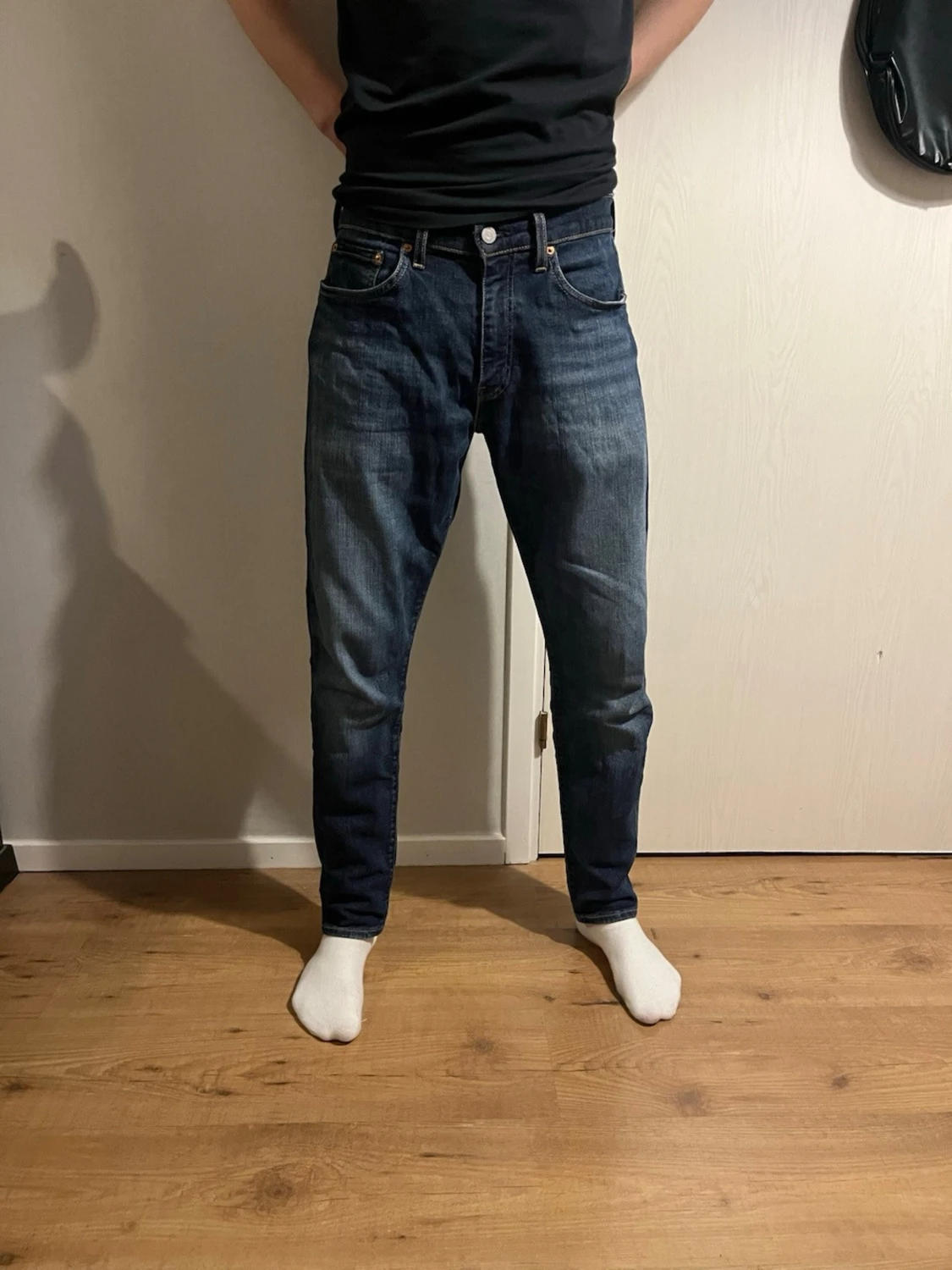Levi's 501 blå jeans straight fit