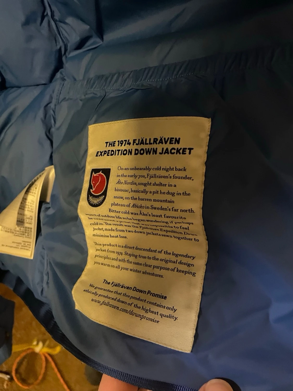 Blå Fjällräven Expedition dunjacka - 2