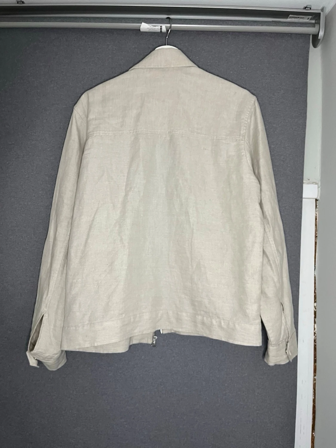 Beige jacka i linne från Cavour - 2