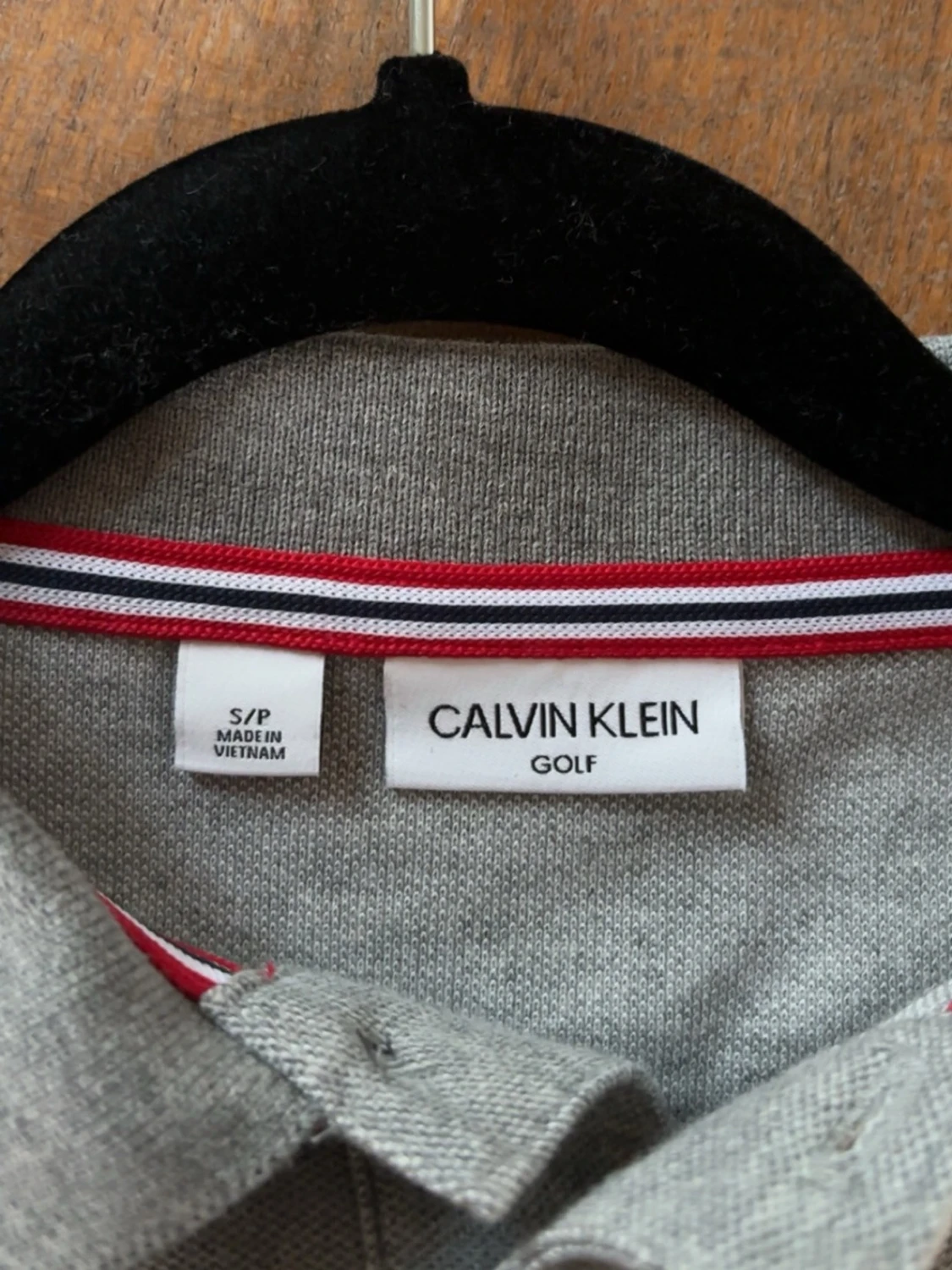 Grå pikétröja i bomull - 2