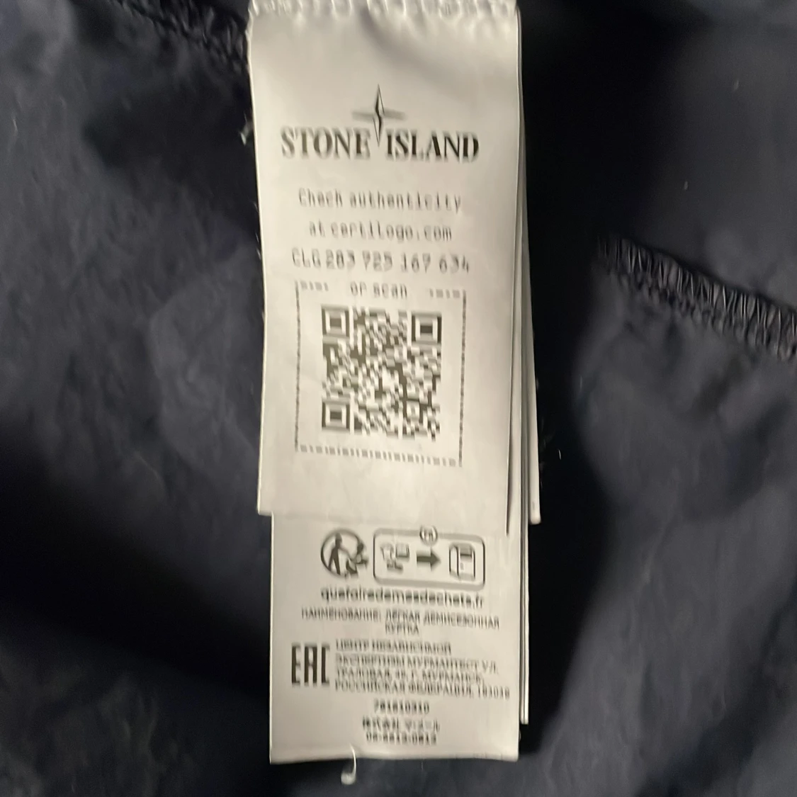 Stone Island vindjacka i mörkblått - 2