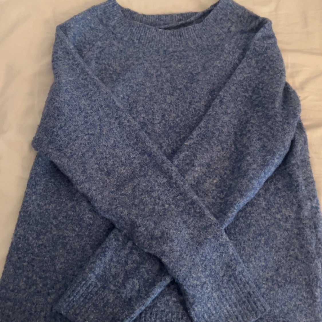 Blå stickad tröja från Vero Moda