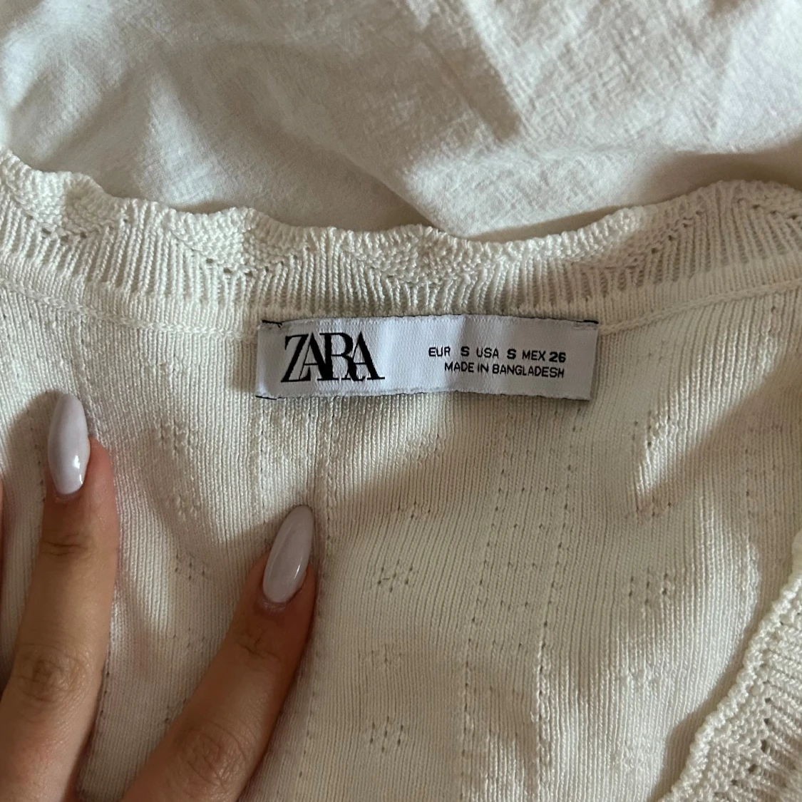 Vit fin topp från Zara - 3