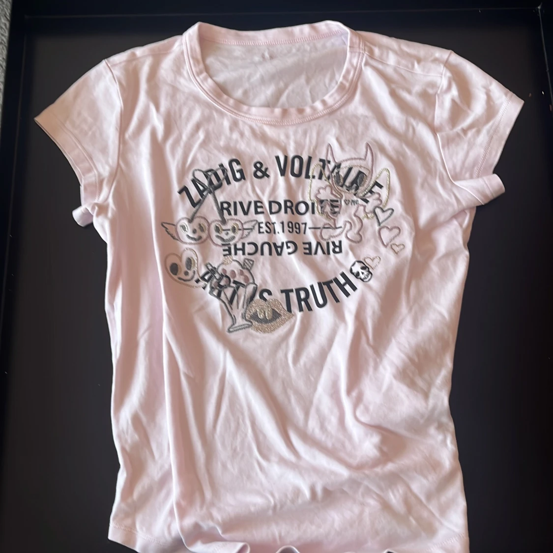 Ljusrosa Zadig & Voltaire t-shirt XS