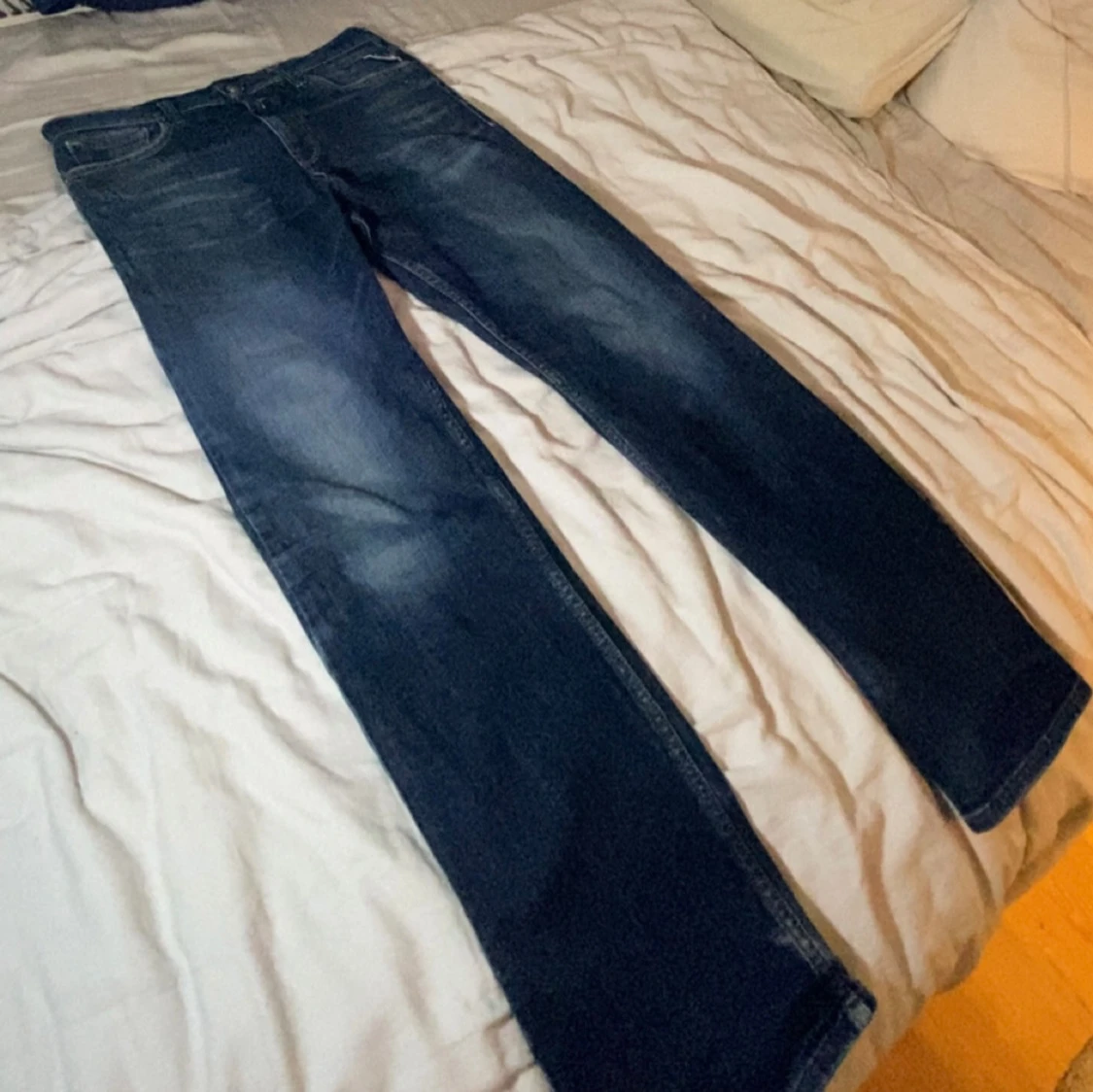 Mörkblå Replay jeans slim fit - 1