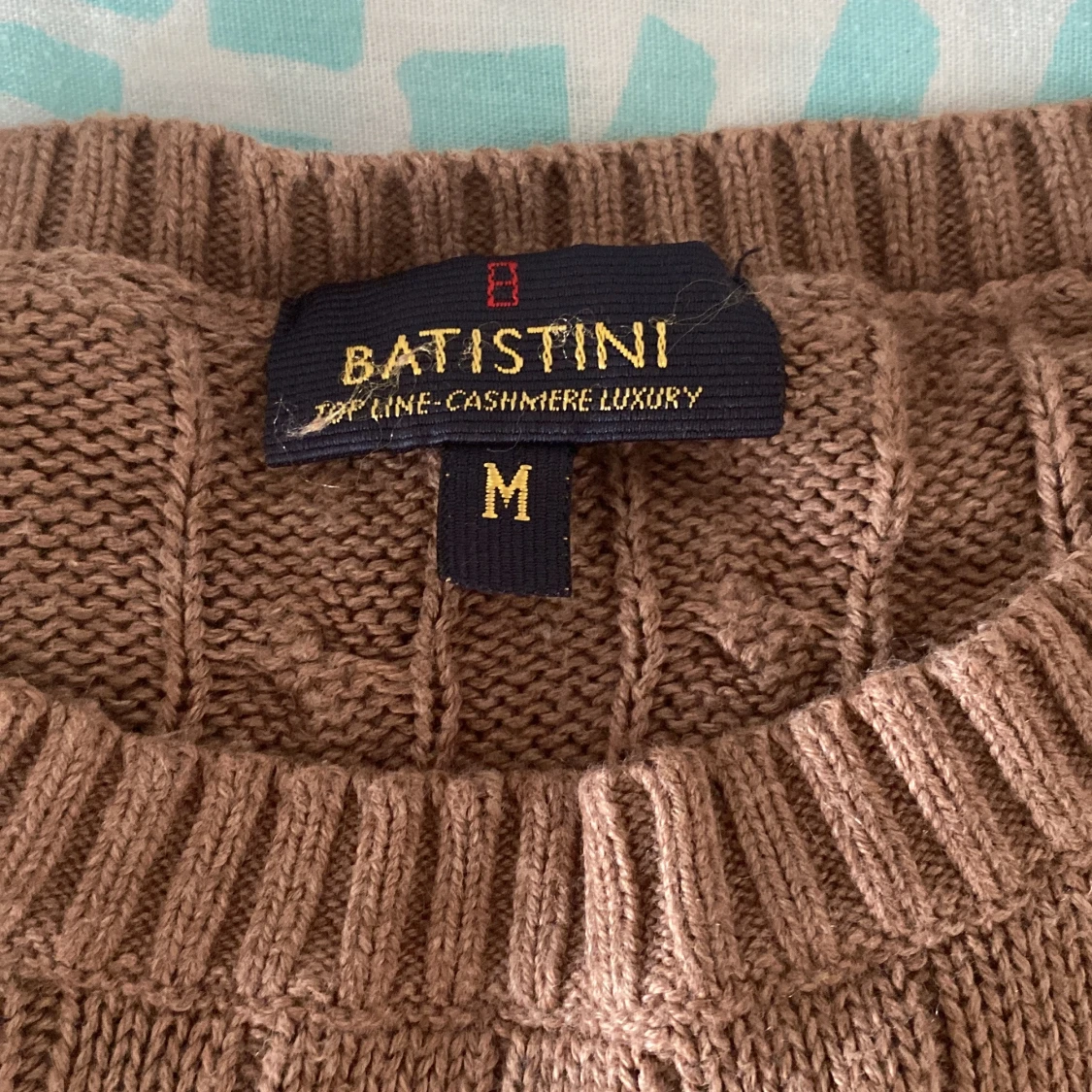 Brun kabelstickad tröja från Batistini - 3