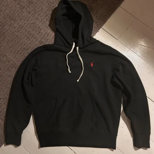Svart Ralph Lauren Hoodie - Riktigt fet svart Ralph Lauren hoodie perfekt nu till kyligare dagar i vinter! | Storlek: M, passar även nästan S | Nypris: 2230kr | Riktigt fint skick, förutom några katthår, men absolut inget man anmärker. | Skriv vid minsta fundering, priset är ej hugget i sten!