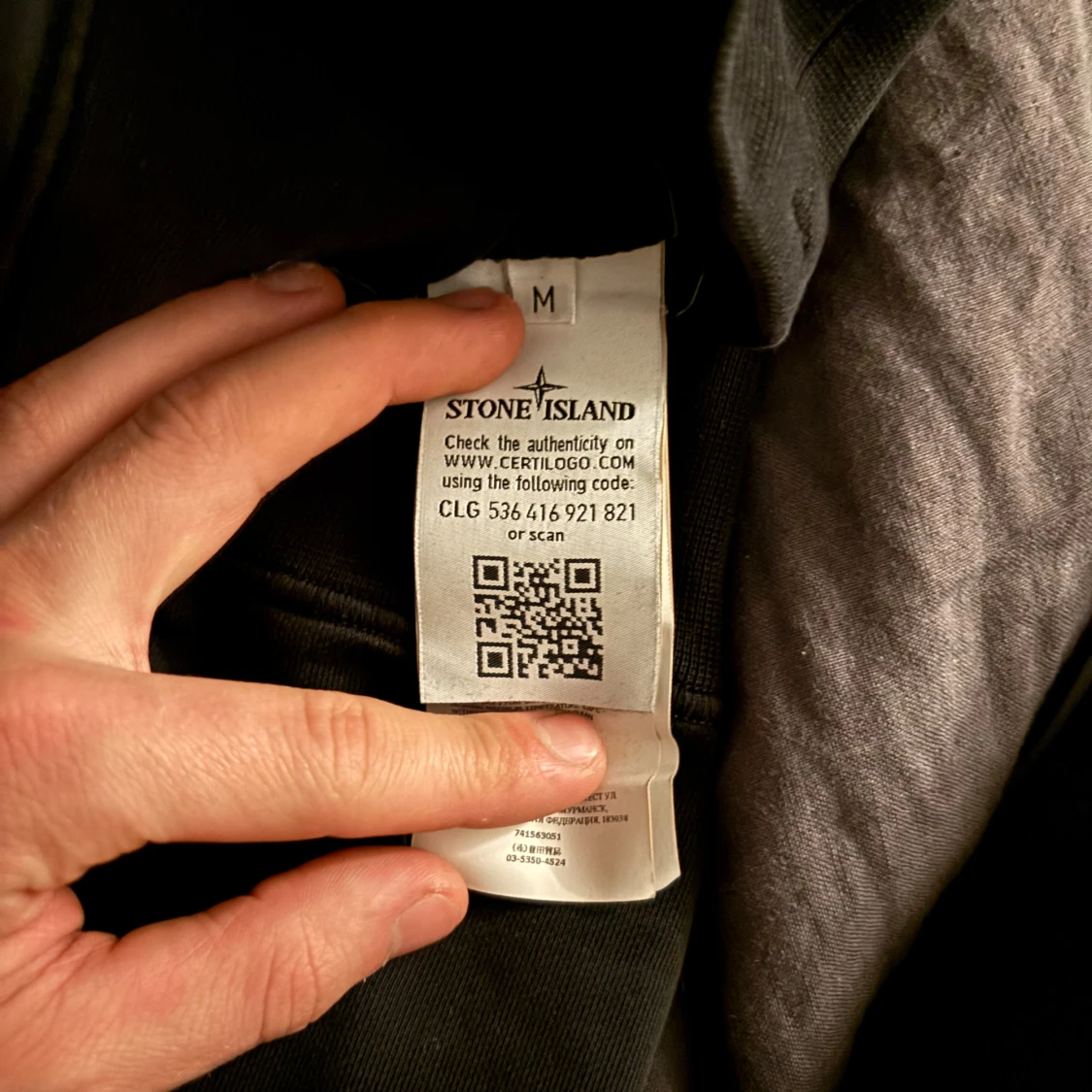 Svart Stone Island sweatshirt M - 2