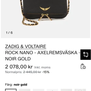 Svart axelväska från Zadig & Voltaire - Säljer denna väska, jätte fint skick och kan skicka bilder på den så det är bara att skriva🤍