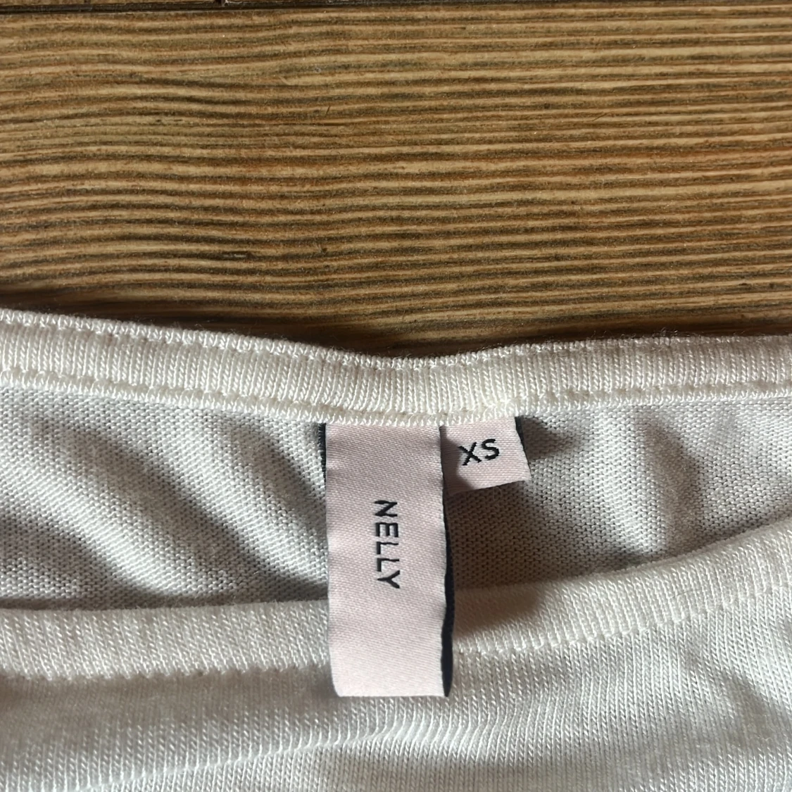 Vit långärmad topp från Nelly XS - 2